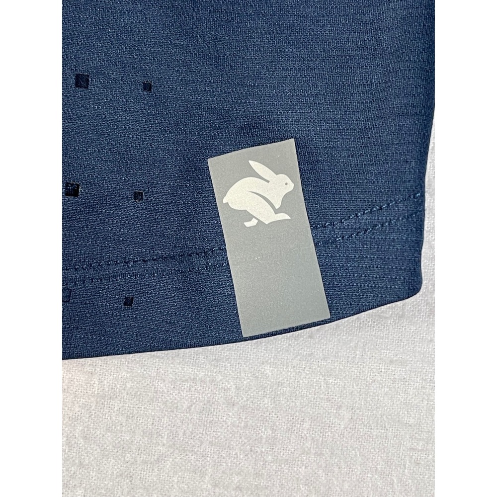Rabbit EZ Tee Running Shirt Womens XL Blue Perforated Short Sleeve Performance - Picture 8 of 12